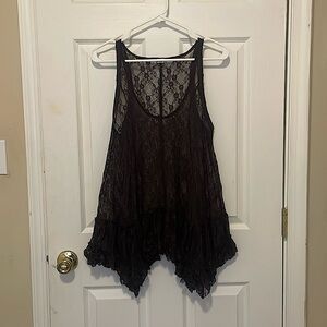 Free People Sheer Lace Top